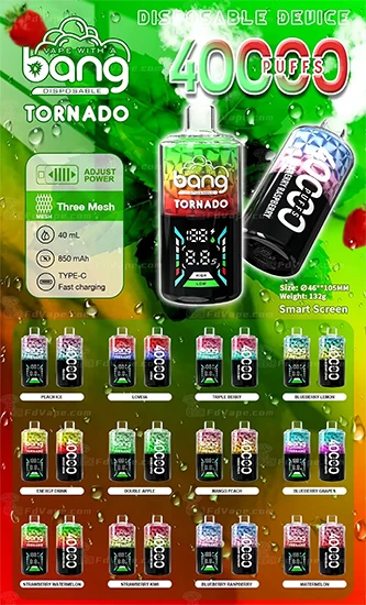 Bang Tornado 40000 40k Puffs Disposable Vapes