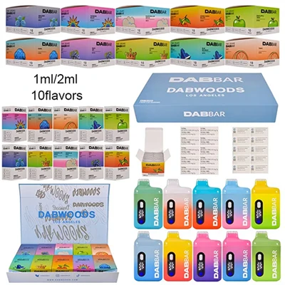 ڈب ووڈس ڈب بار 1 جی 2 جی ڈسپوز ایبل قلم