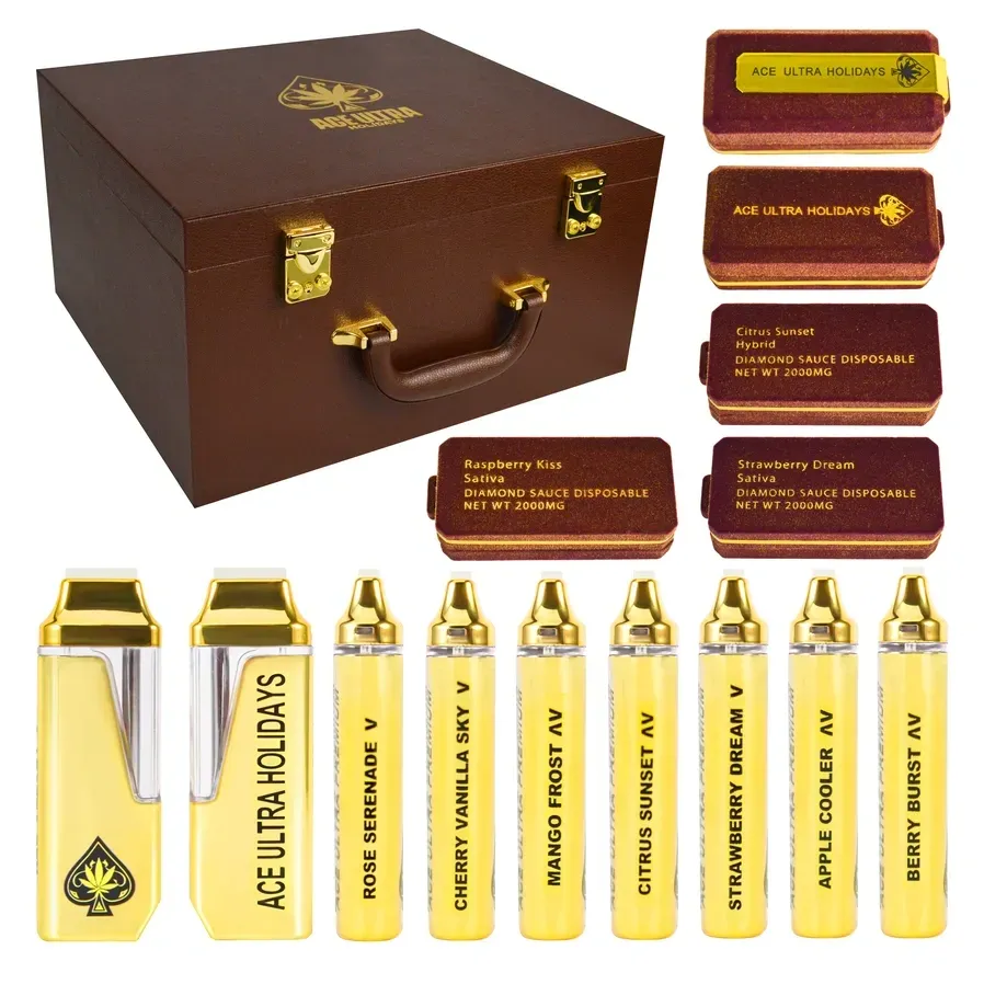 خالی ACE الٹرا پریمیم ہالیڈے ایڈیشن 2G گولڈ ڈسپوز ایبل واپ