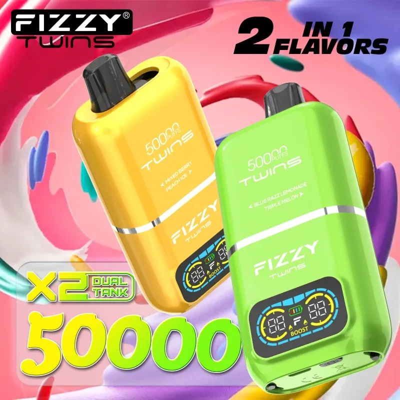 fizzy 50K پف 50000 جڑواں 2-in-1 EU گودام ڈسپوز ایبل Vape